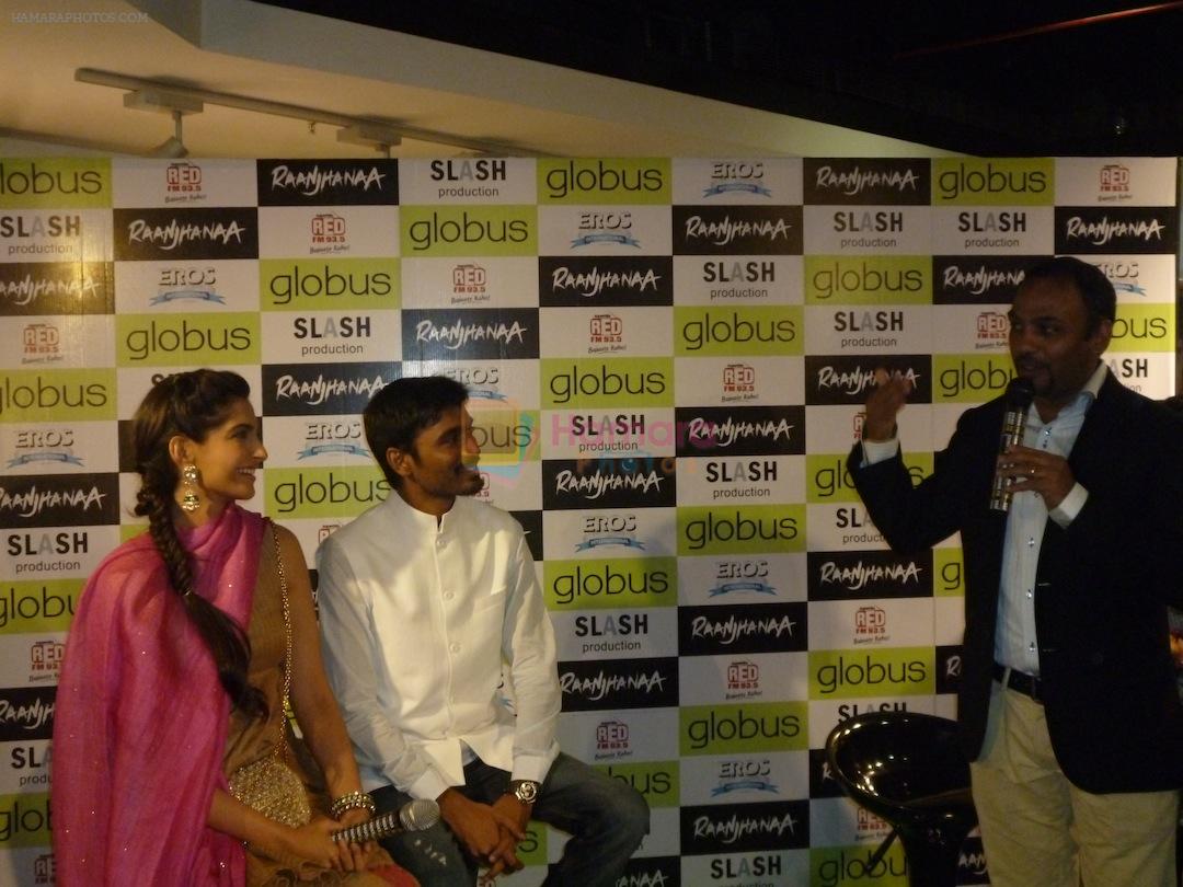 Sonam Kapoor, Dhanush at Campus Blues Denim Fest held at Globus store in Ahmedabad on 17th June 2013