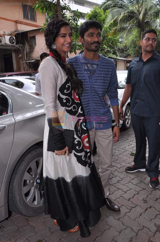 Sonam Kapoor and Dhanush promote Star Week's latest issue in Magna House, Mumbai on 21st June 2013