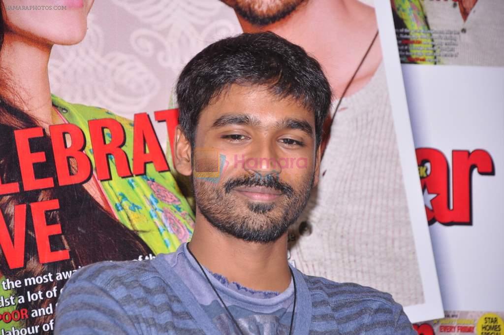 Dhanush promote Star Week's latest issue in Magna House, Mumbai on 21st June 2013
