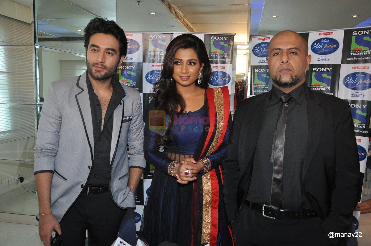 Shekhar Ravjiani, Shreya Ghoshal, Vishal Dadlani promote bhaag Mikha Bhaag on Indian Idol Junior in Mumbai on 22nd June 2013