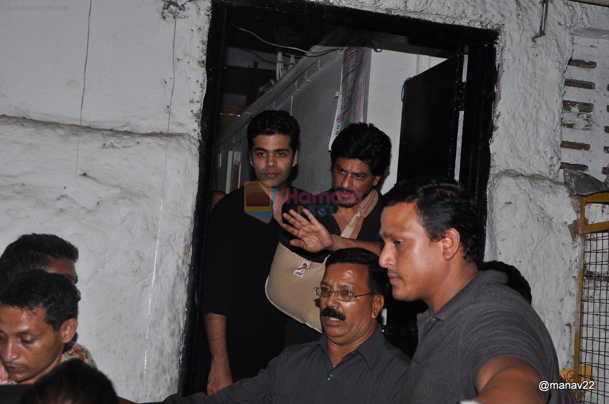 Karan Johar, Shahrukh Khan party at Olive in Mumbai on 22nd June 2013