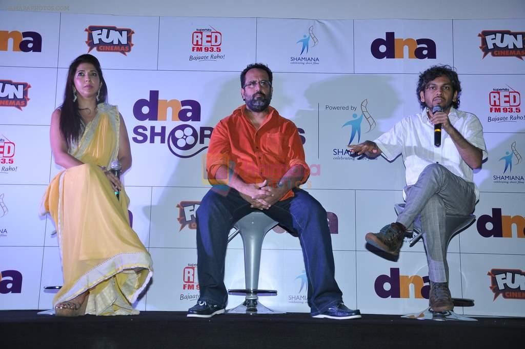 Krishika Lulla, Aanand. L. Rai, Anand Gandhi at DNA short films festival in Mumbai on 23rd June 2013