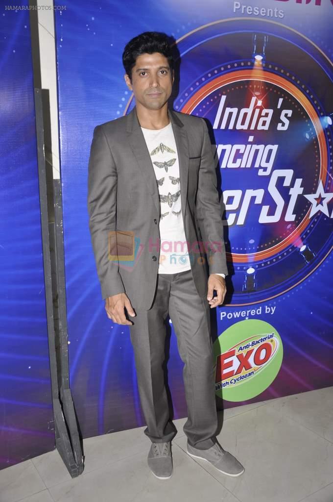 Farhan Akhtar on the sets of India's Dancing Superstars in Filmcity, Mumbai on 24th June 2013