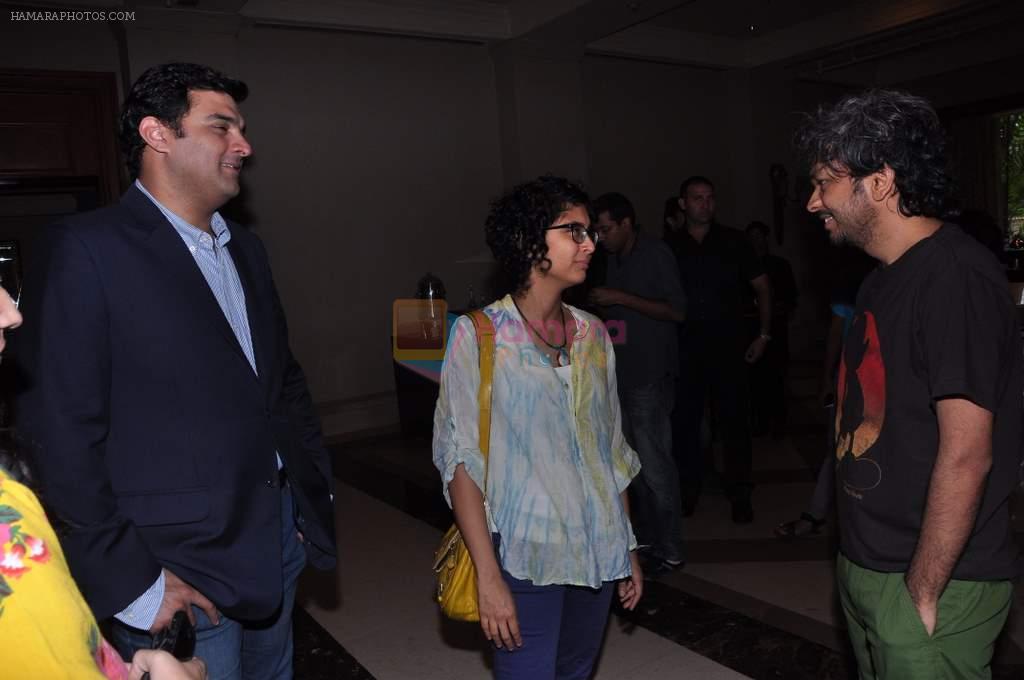 Kiran Rao, Siddharth Roy Kapur, Anand Gandhi at the presss conference of the film Ship of Theseus