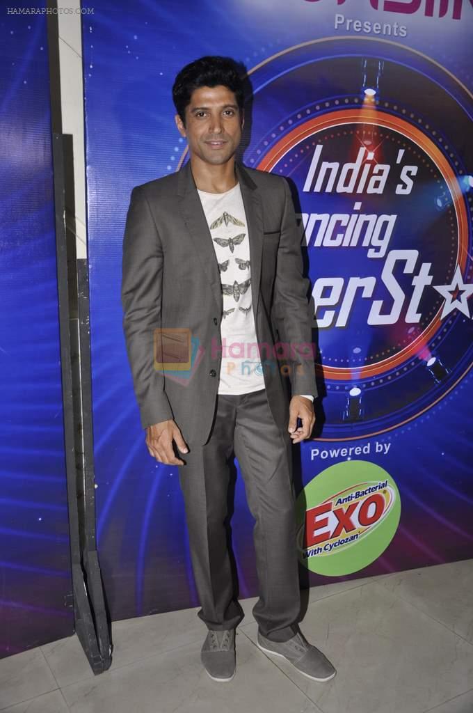 Farhan Akhtar on the sets of India's Dancing Superstars in Filmcity, Mumbai on 24th June 2013