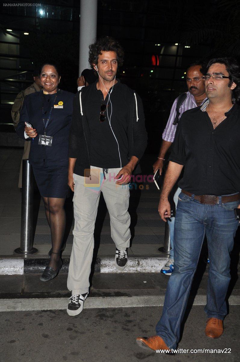 Hrithik Roshan arrives after unveiling Krishh3 look in Mumbai on 27th June 2013