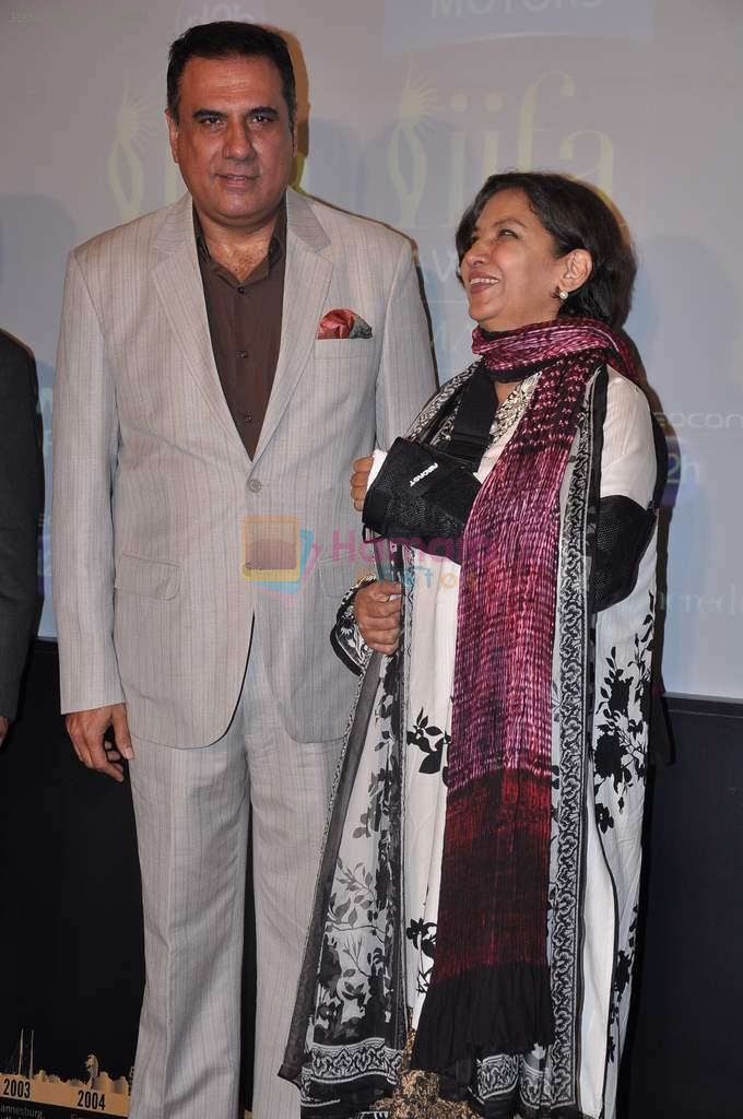 Shabana Azmi, Boman Irani at IIFA Macau press meet in Mumbai on 1st July 2013
