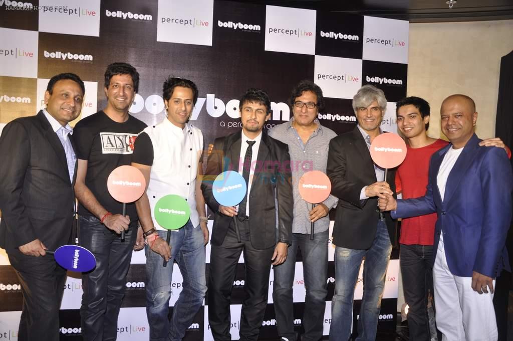 Sonu Nigam, Salim Merchant, Sulaiman Merchant, Talat Aziz, Naved Jaffrey at the launch of Bollyboom in Mumbai on 3rd July 2013