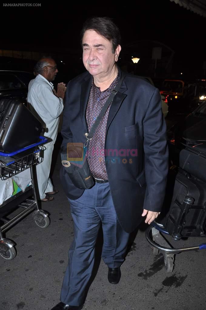 Randhir Kapoor leave for IIFA Awards 2013 in Mumbai on 3rd July 2013,1