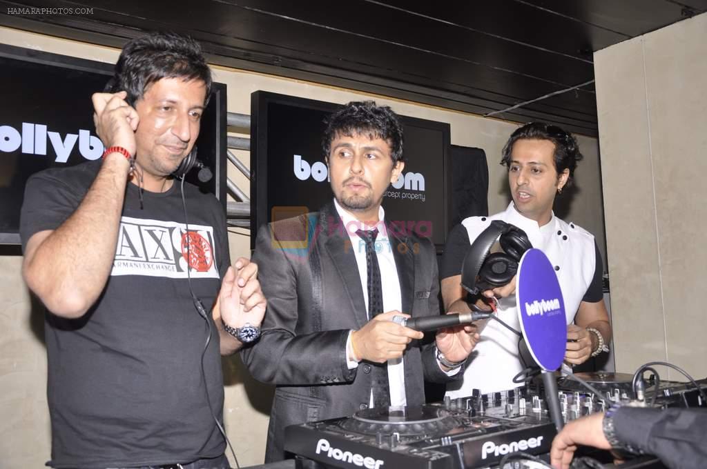 Sonu Nigam, Salim Merchant, Sulaiman Merchant at the launch of Bollyboom in Mumbai on 3rd July 2013