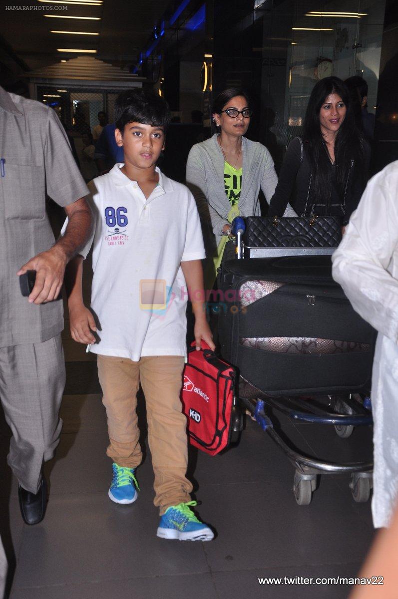 arrive from IIFA awards 2013 in Mumbai Airport on 7th July 2013