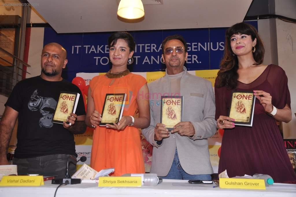Pooja Batra, Gulshan Grover, Vishal Dadlani at One book launch in Kemps Corner, Mumbai on 9th July 2013