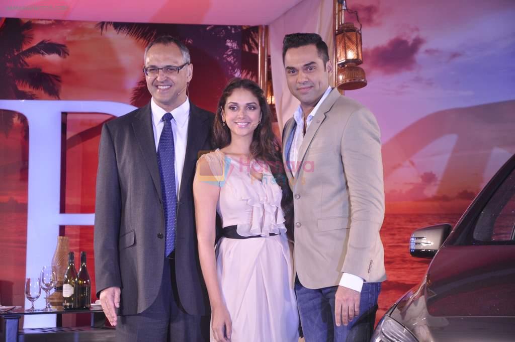 Abhay Deol and Aditi Rao Hydari at Mercedez launch in Mumbai on 11th July 2013