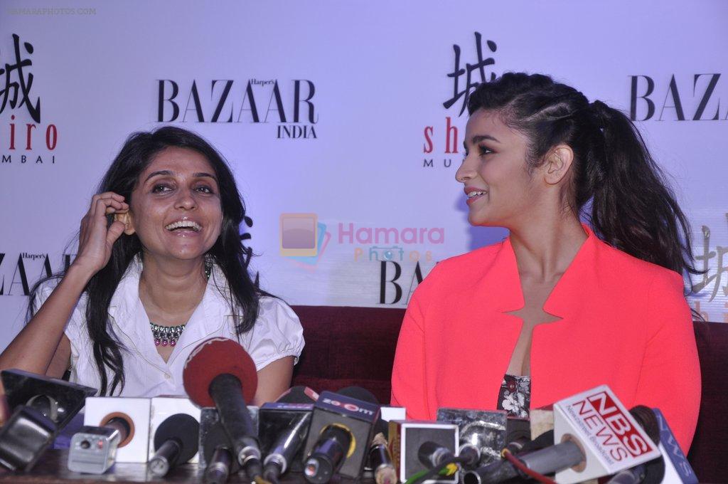 Alia Bhatt unveiled Harper's BAZAAR Double Issue in Mumbai on 15th July 2013