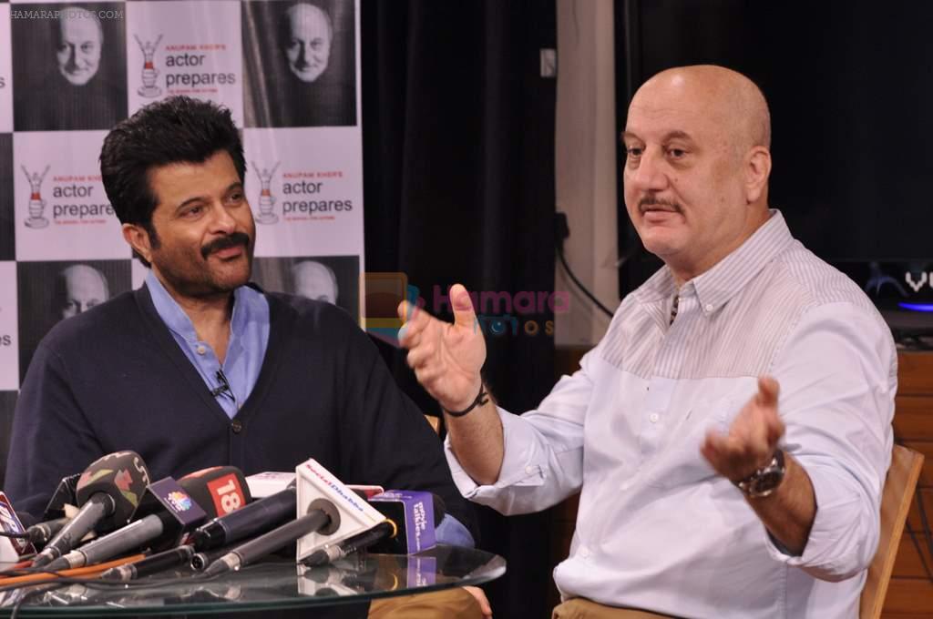 Anil Kapoor at Anupam Kher�s acting school Actor Prepares -The School for Actors in Mumbai on 18th July 2013