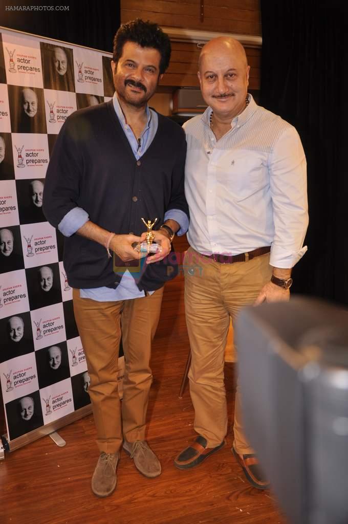 Anil Kapoor at Anupam Kher's acting school Actor Prepares- The School for Actors in Mumbai on 18th July 2013,1