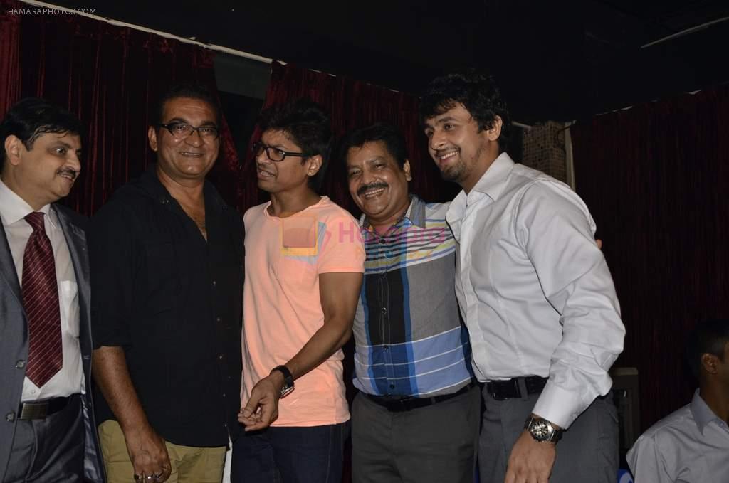 Abhijeet, Shaan, Udit Narayan, Sonu Nigam at the formation of Indian Singer's Rights Association (isra) for Royalties in Novotel, Mumbai on 18th July 2013