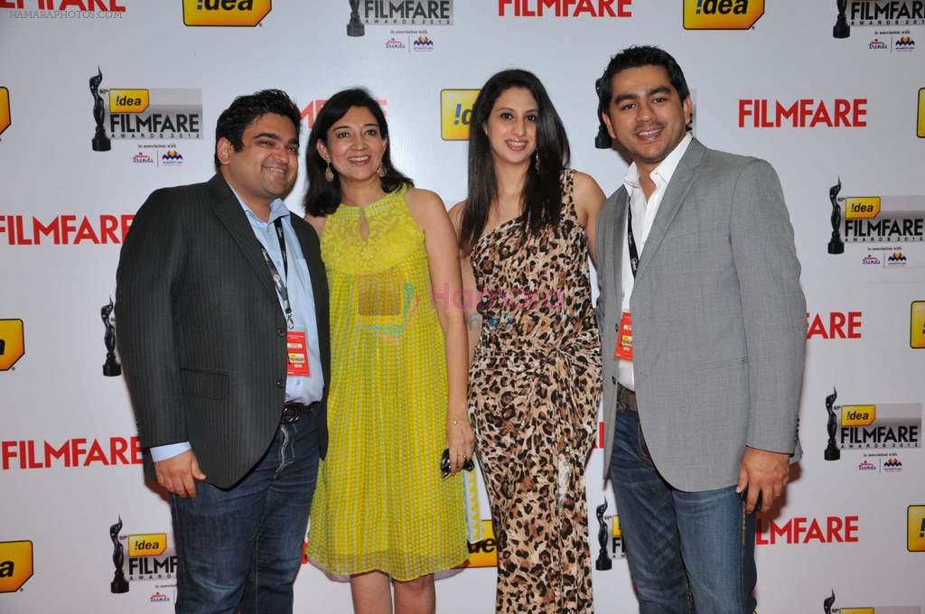 Neil Sanghvi, Anupama Bhalla, Rukhsaar Deboo & Sajjad on the Red Carpet of _60the Idea Filmfare Awards 2012