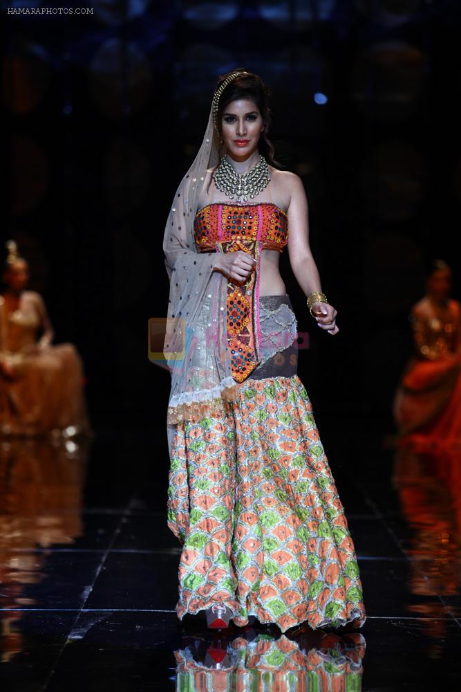 Sophie Chaudhary walk the ramp for Rina Dhaka's bridal show in Delhi on 24th July 2013