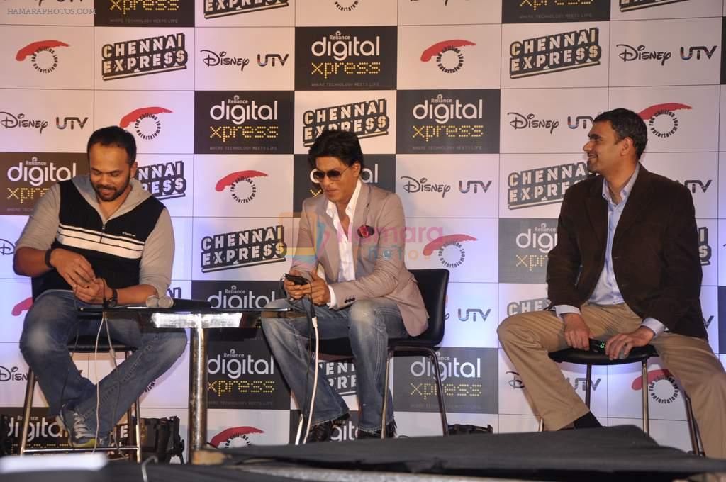 Shahrukh Khan, Rohit Shetty at Chennai Express Disney game launch in Prabhadevi, Mumbai on 24th July 2013