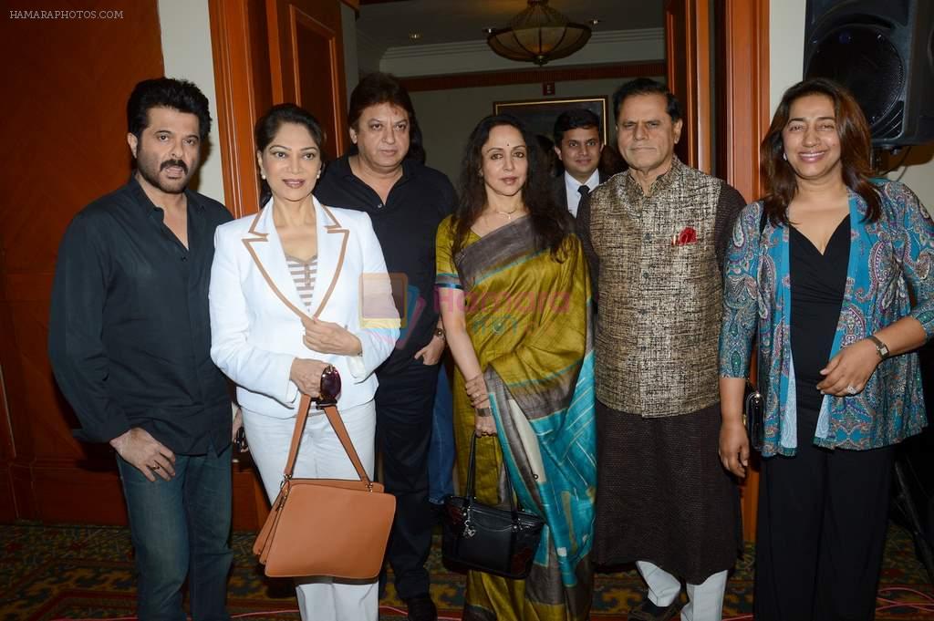Hema Malini, Simi Garewal, Anil Kapoor, Anu Ranjan, Sashi Ranjan at National Yash Chopra Award launch in J W Marriott, Mumbai on 24th July 2013