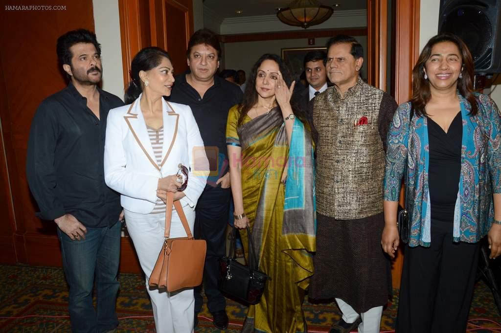 Hema Malini, Simi Garewal, Anil Kapoor, Anu Ranjan, Sashi Ranjan at National Yash Chopra Award launch in J W Marriott, Mumbai on 24th July 2013