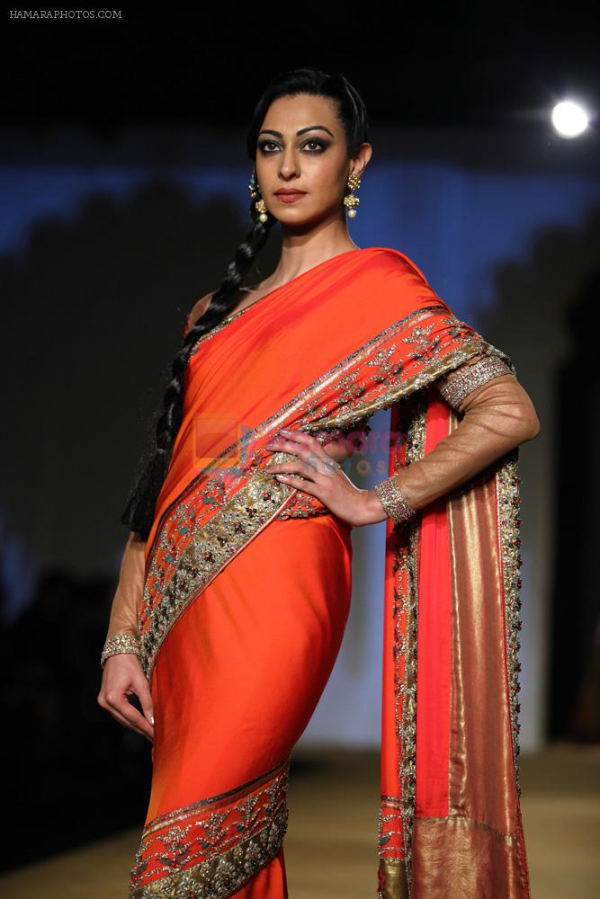 Model walks for designer Ashima Leena in Delhi on 26th July 2013