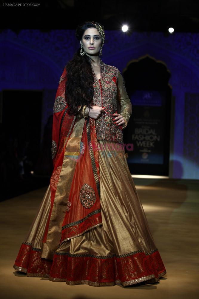 Nargis Fakhri walks for designer Ashima Leena in Delhi on 26th July 2013