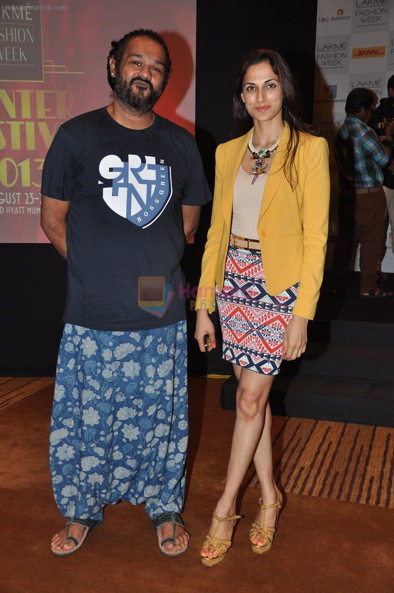 at Lakme Fashion Week Winter Festive 2013 Press Conference in Mumbai on 31st July 2013,1