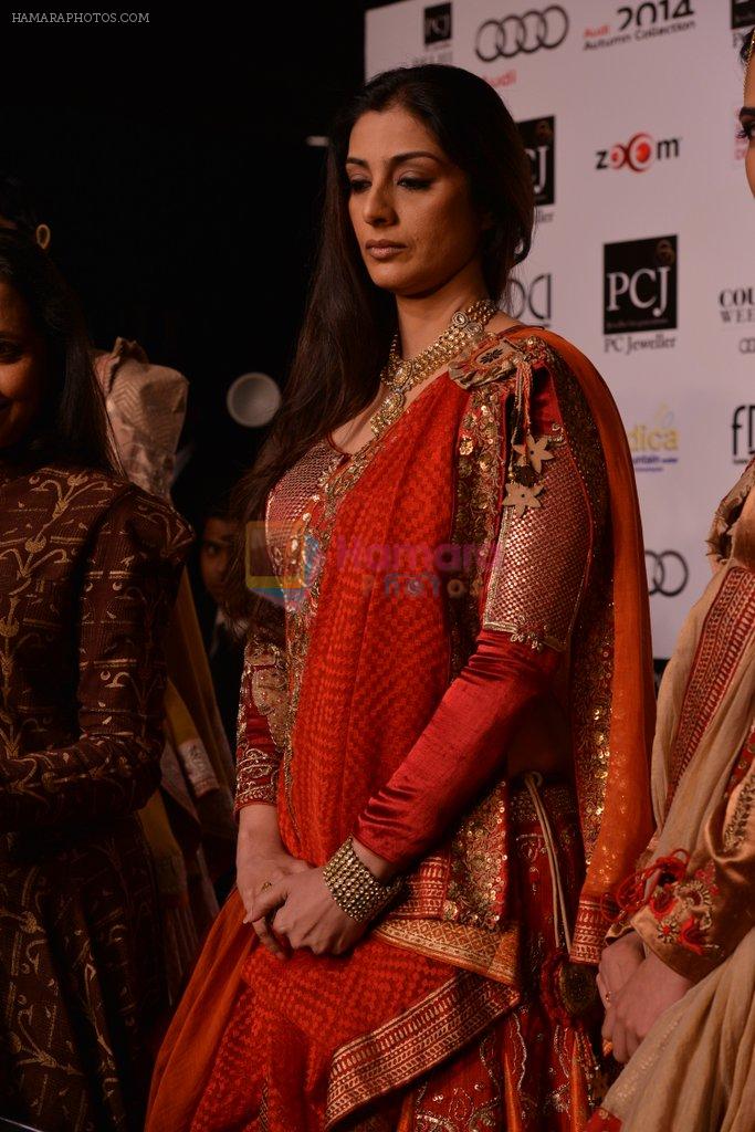 Tabu walks for Anju Modi at PCJ Delhi Couture Week day 1 on 31st July 2013