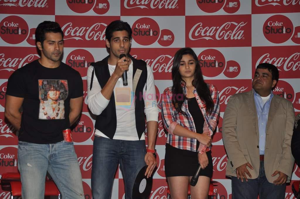 Alia Bhatt, Varun Dhawan, Siddharth Malhotra at MTV Season 3 in Blue Frog, Mumbai on 1st Aug 2013