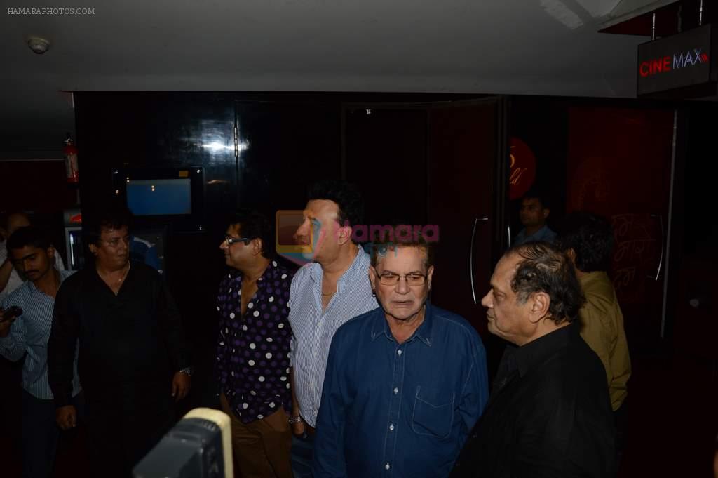 Salim Khan, Anu Malik at the Premiere of the film Love In Bombay in Cinemax, Mumbai on 1st Aug 2013