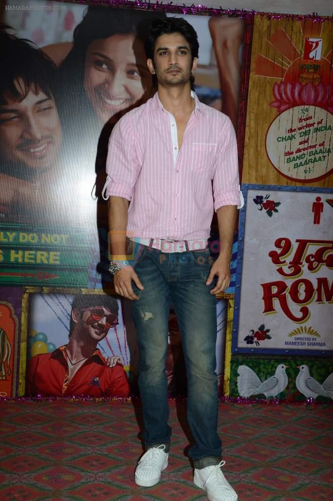 Sushant Singh Rajput at the Song Launch Gulabi from the film Shuddh Desi Romance in YRF Studio, Mumbai on 1st Aug 2013