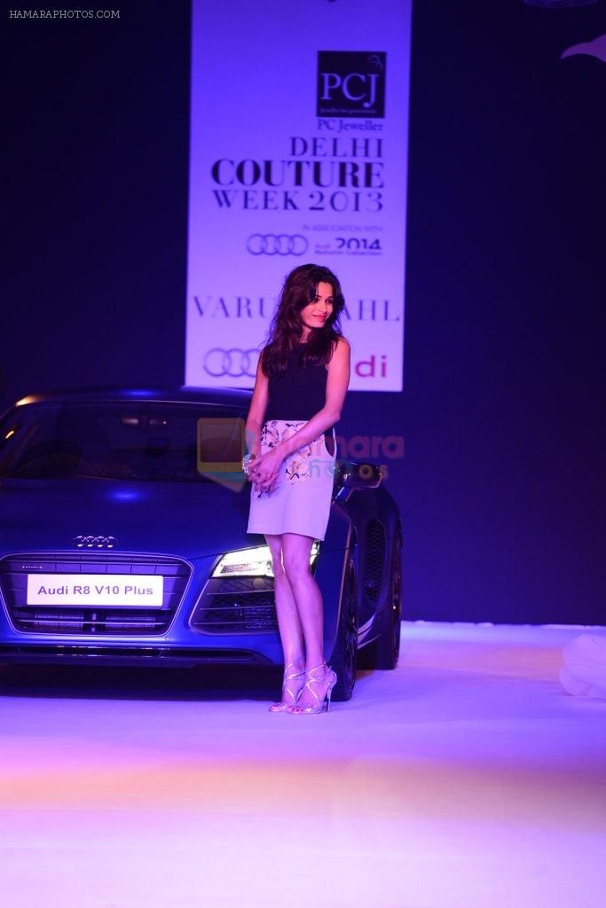 Freida Pinto at Varun Bahl's show for Audi at PCJ Delhi Couture Week on 2nd Aug 2013