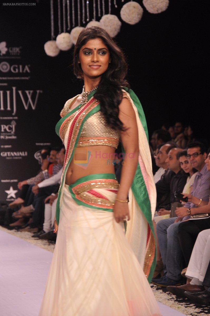 Model at Gitanjali show for IIJW 2013 in Mumbai on 4th Aug 2013