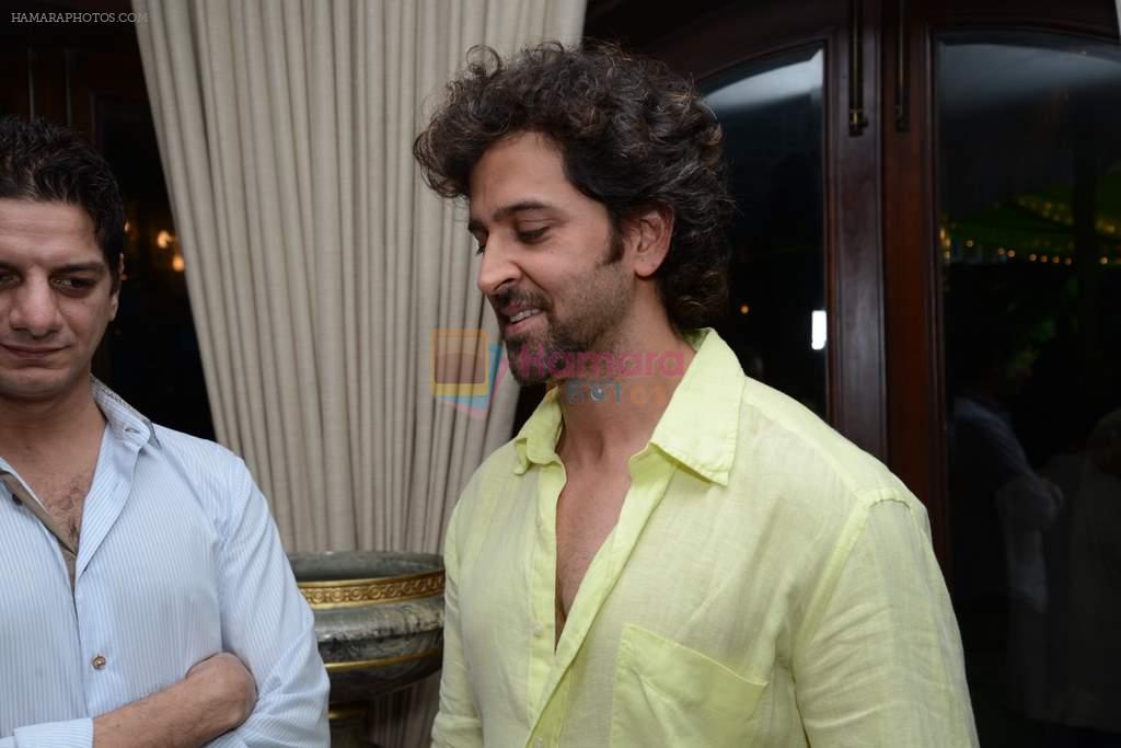 Hrithik Roshan at Sanjay and Zareen Khan's Iftar party in Sanjay Khan's Residence, Mumbai on 6th Aug 2013