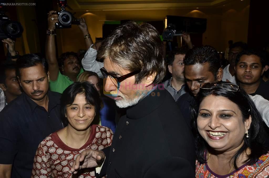 Amitabh Bachchan shoots ad for an upcoming charity initiative of Wizcraft in Novotel, Mumbai on 7th Aug 2013