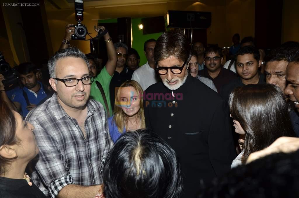 Amitabh Bachchan shoots ad for an upcoming charity initiative of Wizcraft in Novotel, Mumbai on 7th Aug 2013