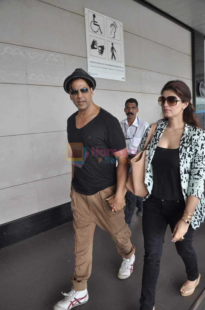Akshay Kumar,Twinkle Khanna leave for Dubai to meet Prince Mohammed with the team of Once Upon A Time In Mumbai Dobaara for an Eid dinner on 11th Aug