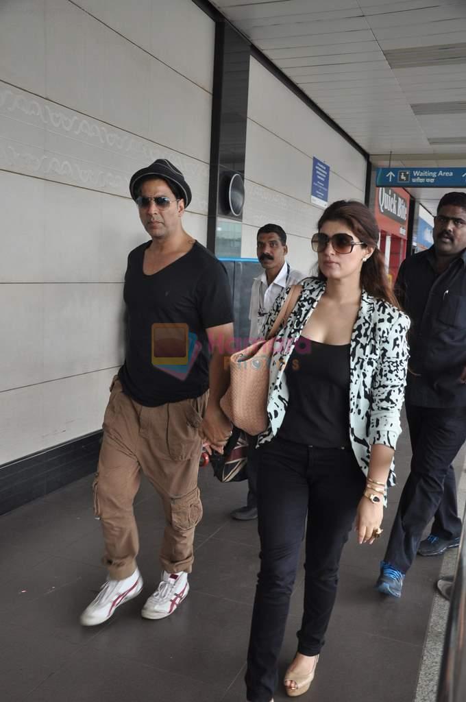 Akshay Kumar,Twinkle Khanna leave for Dubai to meet Prince Mohammed with the team of Once Upon A Time In Mumbai Dobaara for an Eid dinner on 11th Aug