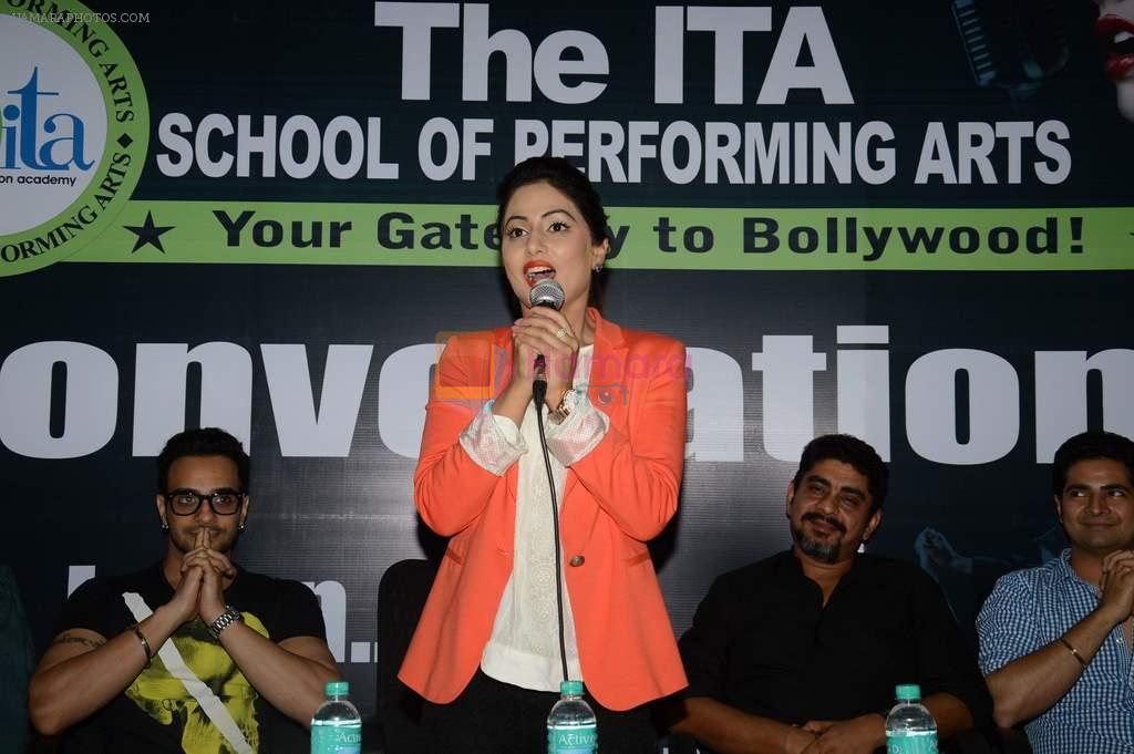 Hina Khan at ITA School of performing arts press meet in Goregaon, Mumbai on 13th Aug 2013