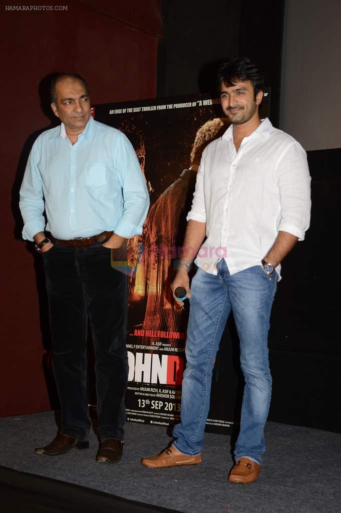 Aatef Khan, with Anjum Rizvi at John day first look in Mumbai on 14th Aug 2013