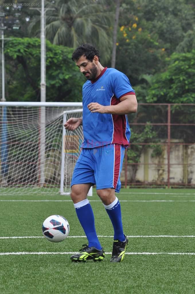 John Abraham at Reliance Soccer Match in Mumbai on 13thth Aug 2013