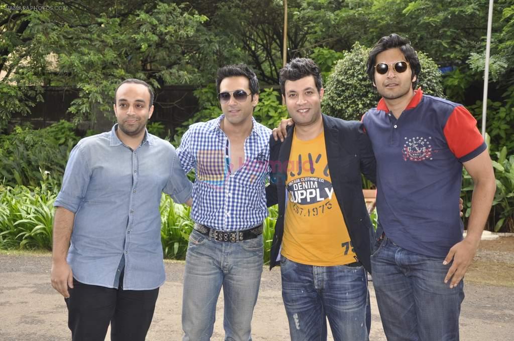 Pulkit Samrat, Ali Fazal, Varun Sharma at Whistling Woods in Filmcity, Mumbai on 14th Aug 2013