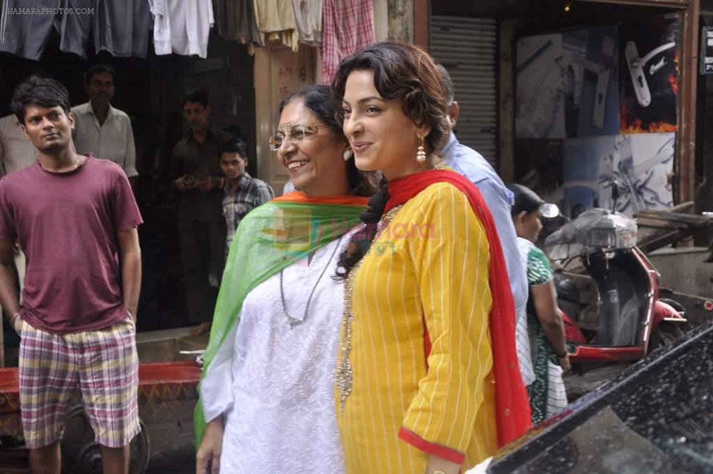Juhi Chawla at Independence day event in nana Chowk on 15th Aug 2013