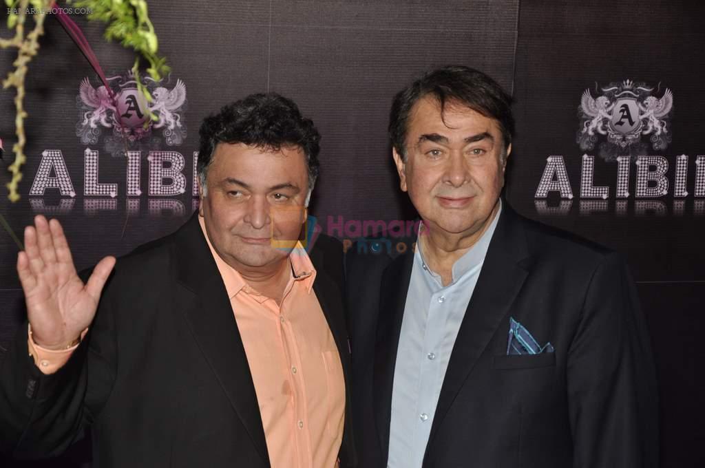 Rishi Kapoor, Randhir Kapoor at Sridevi's 50th birthday party in Mumbai on 17th Aug 2013