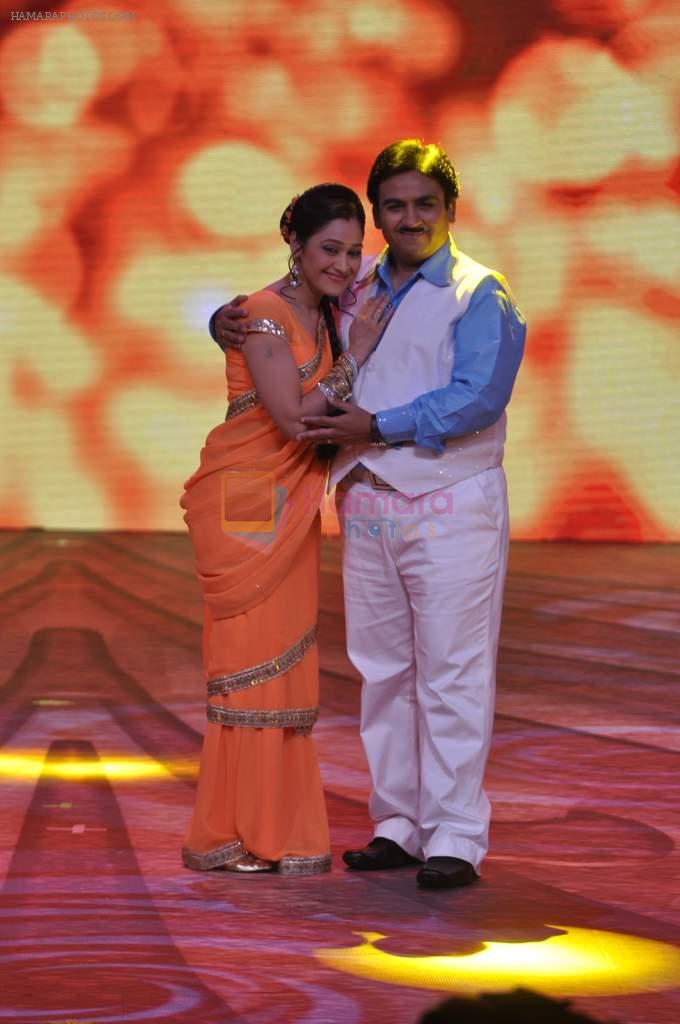 Disha Vakani, Dilip Joshi at SAB tv Awards performances in NCPA, Mumbai on 18th Aug 2013