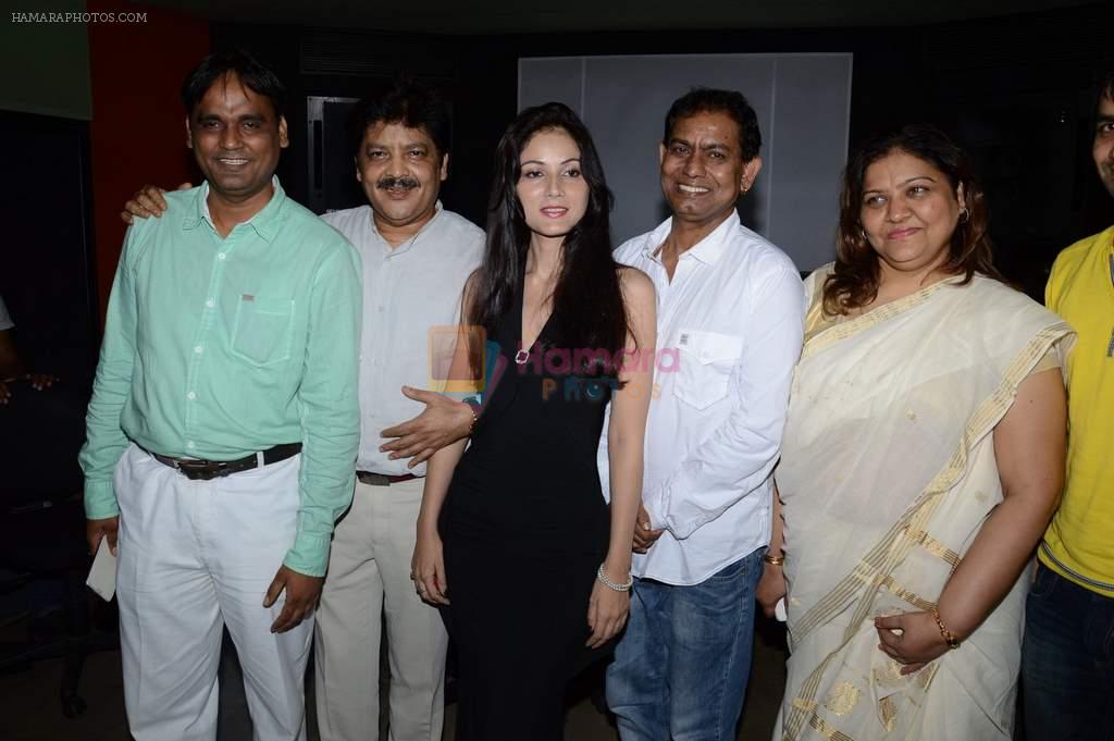 Udit narayan, Suman Negi at the Recording song of movie My Name is Suman negi in Empire Studio on 19th Aug 2013
