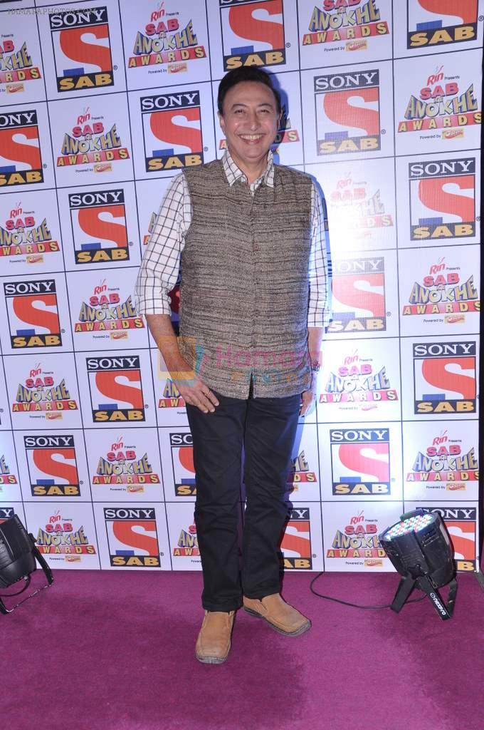 Anang Desai at Sab Ke Anokhe Awards red carpet in NCPA, Mumbai on 19th Aug 2013