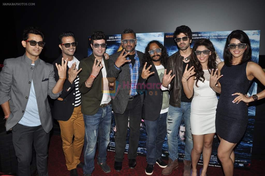 Santosh Barmola,Varun Sharma, Anubhav Sinha, Manjari Phadnis, Jitin Gulati, Sumit Suri, Madhurima Tuli at Anubhav Sinha's 3D film Warning in Mumbai on 21st Aug 20